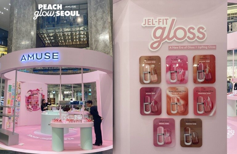 본문 이미지 - 어뮤즈 파리 갤러리 라파예트 팝업 현장(어뮤즈 인스타그램 갈무리)