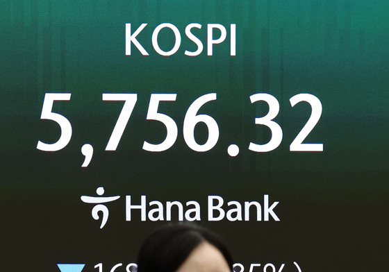 코스피 5700선 '털썩'