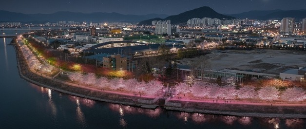 춘천시, 공지천~중도 산책로 2㎞ 구간 야간경관 전면 개선