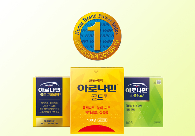 일동제약 '아로나민' 능률협회 브랜드파워 영양제 13년 연속 1위