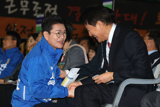 오세훈·정원오 '웃으며 인사'