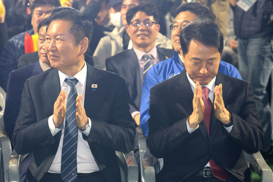 환경공무관 한마음축제 참석한 정청래-오세훈