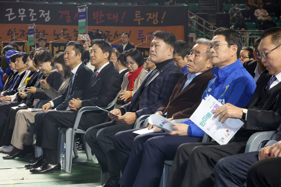 환경공무관 한마음축제 참석한 정청래-오세훈-정원오