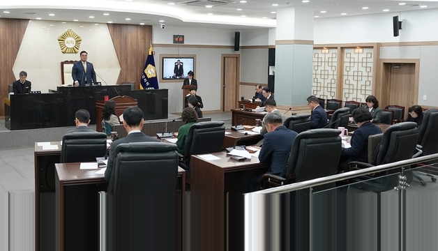괴산군의회, 349회 임시회 개회…추경 등 안건 18건 심의