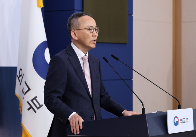 정례브리핑하는 박일 외교부 대변인