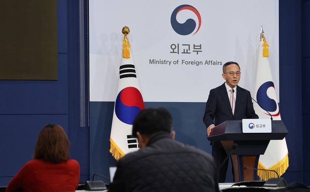 정례브리핑하는 박일 외교부 대변인