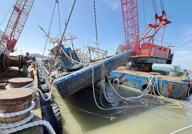 보령해경 침몰된 선박 인양