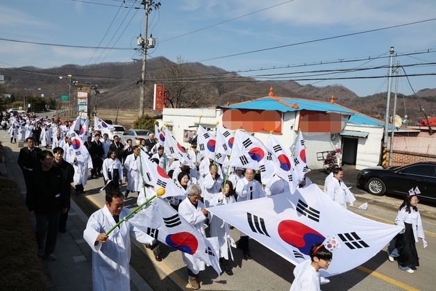 107년 전 그날의 '대한독립만세'…괴산 소수면서 다시 울렸다