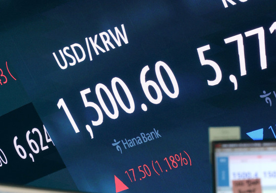 장중 1500원 재돌파한 환율