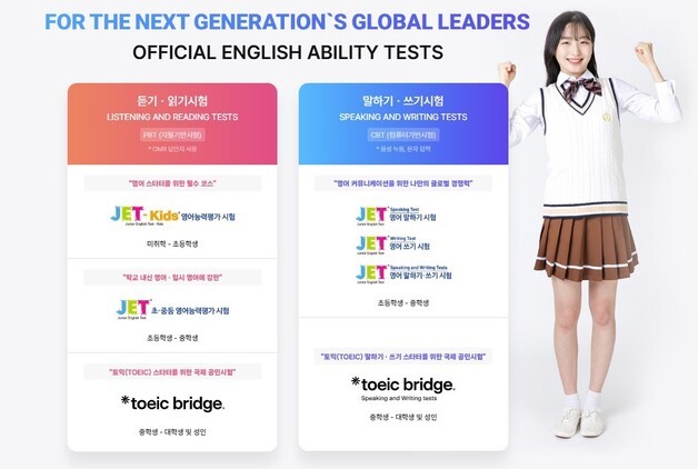 YBM 초중등 영어능력평가시험 JET, 한국영어교육학회 인증