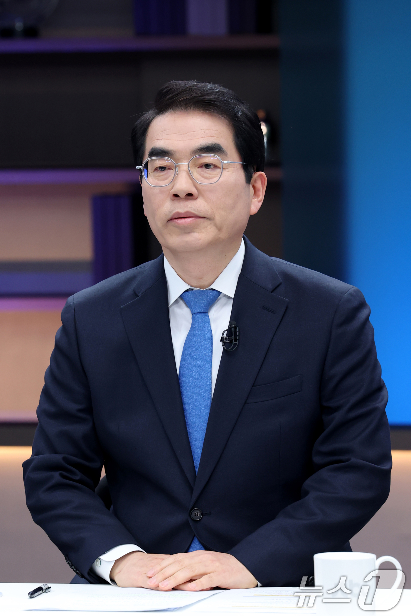 (서울=뉴스1) 신웅수 기자  국회사진기자단 = 양기대 전 의원이 19일 서울 마포구 JTBC에서 열린 더불어민주당 경기도지사 예비경선 합동토론회에 자리하고 있다. 2026.3.1 …