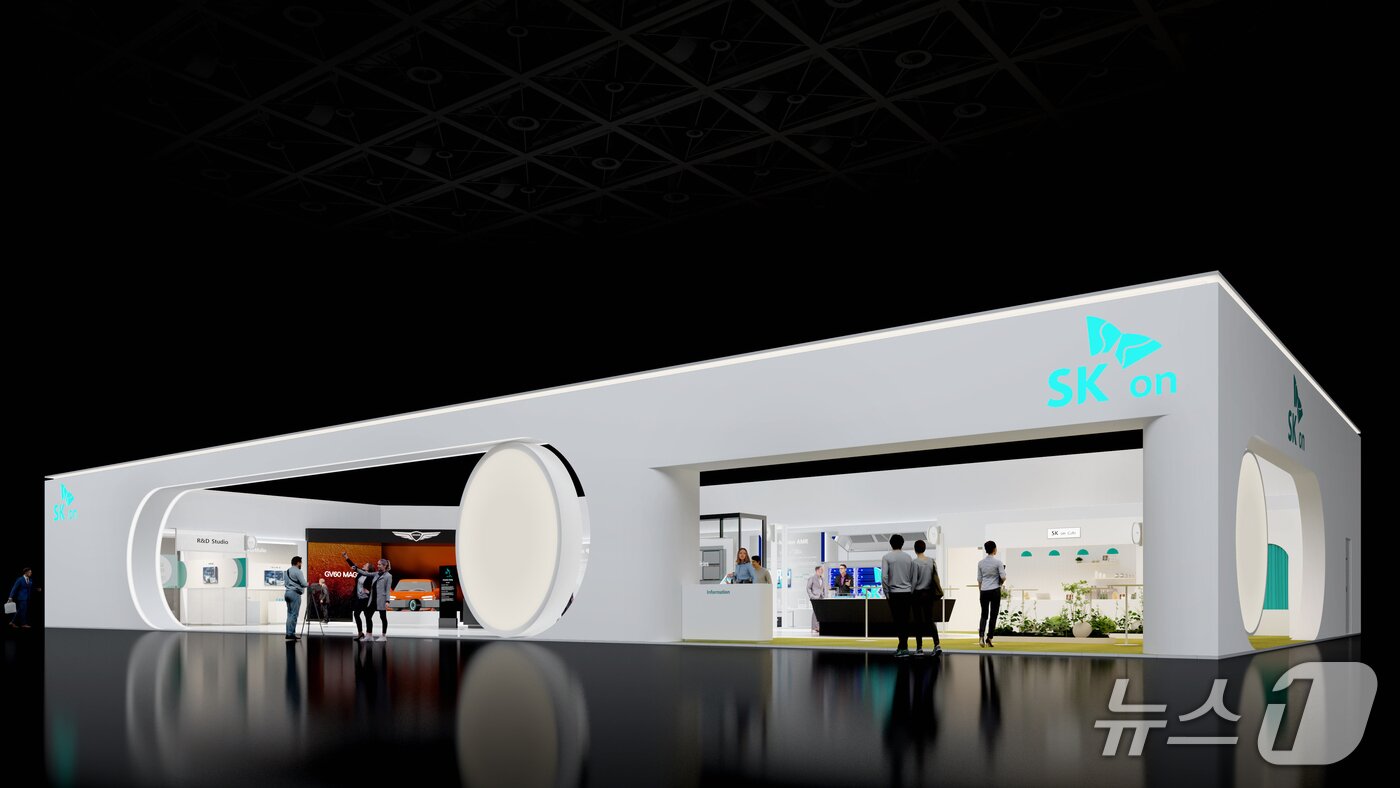 본문 이미지 - SK온 인터배터리 2026 전시관 조감도(SK온 제공)