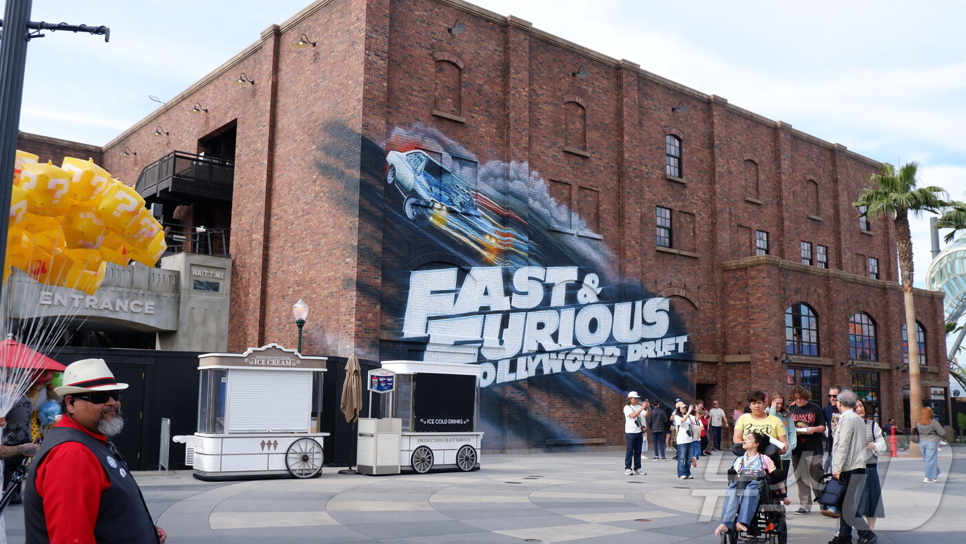 본문 이미지 - 올 여름에 개장할 분노의 질주 라이드ⓒ 뉴스1 윤슬빈 관광전문기자