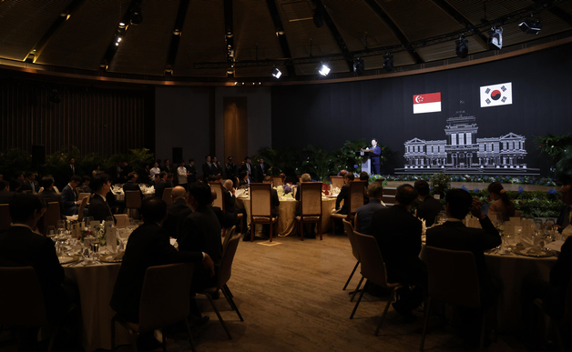 한·싱가포르 국빈만찬 참석한 이재명 대통령