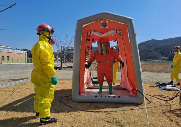 소방청, 호남권 특수대응단 합동훈련…화학사고 대응력 점검