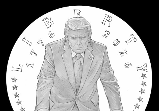 '트럼프 얼굴' 기념금화 발행 착착…"민주주의 상징 최적 인물"