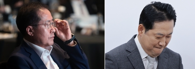 홍준표 "그때와 지금은 다르다"며 장동혁과 비교에 불쾌감