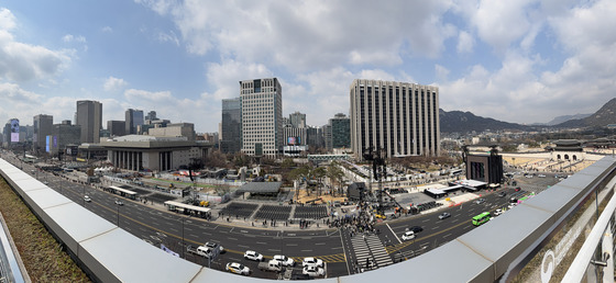 BTS 완전체 공연 앞둔 광화문광장