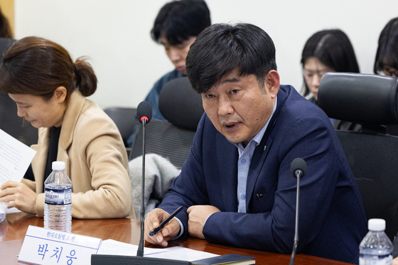 발언하는 박치웅 HD현대오일뱅크 전무