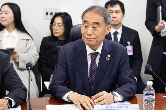 발언 듣는 안승배 한국주유소협회장