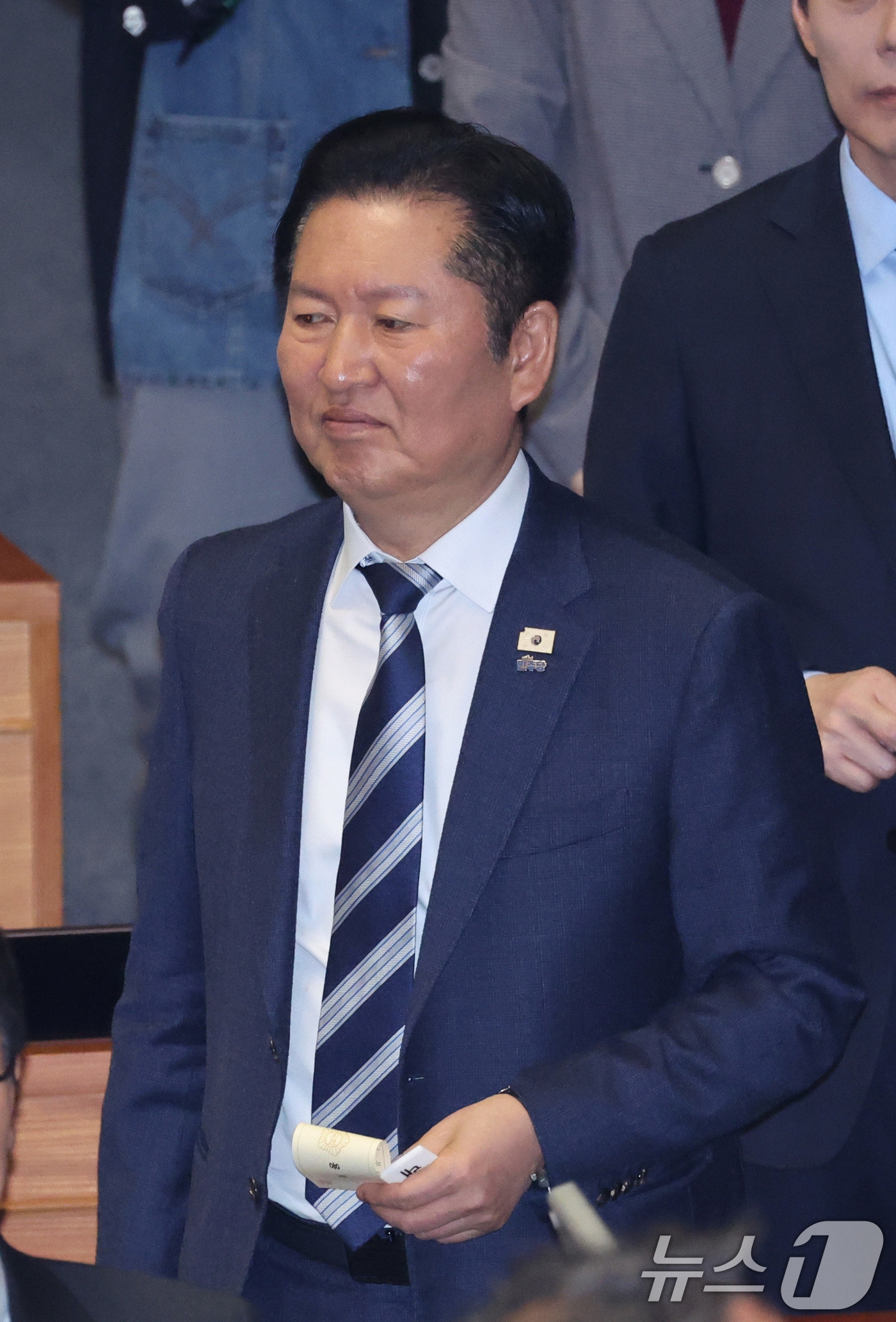 (서울=뉴스1) 신웅수 기자 = 정청래 더불어민주당 대표가 20일 서울 여의도 국회에서 열린 제433회국회(임시회) 제2차 본회의에서 공소청법안(대안)에 대한 무제한 토론(필리버스 …