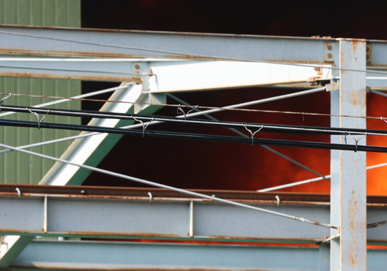 화마 앞에 선 소방대원