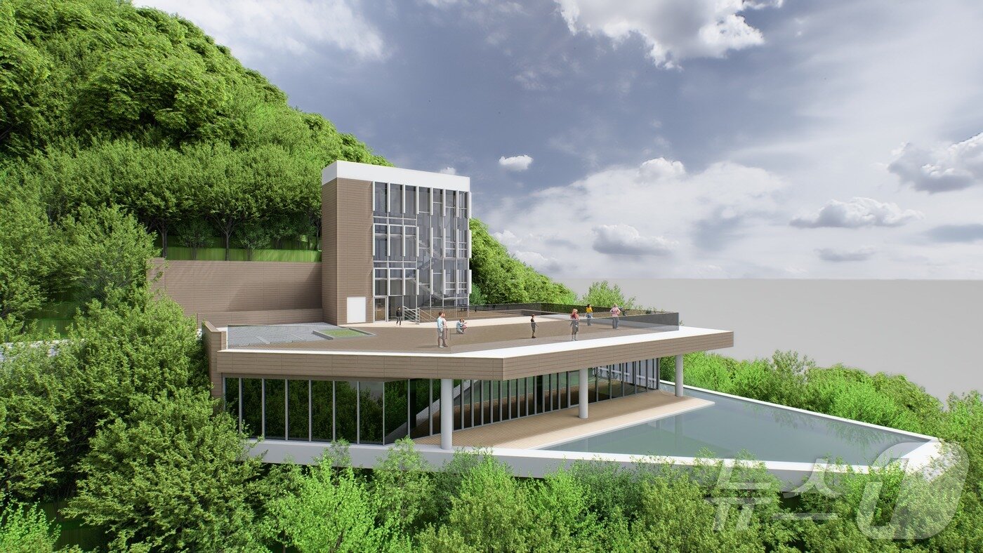 본문 이미지 - 충주 심항산 물위의 정원·출렁다리 조성사업 조감도.(충주시 제공. 재판매 및 DB금지)