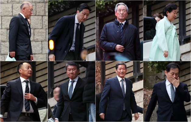 故 정주영 회장 25주기 추모제사 참석하는 범현대家