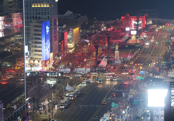 BTS 공연전야, 텅 빈 세종대로