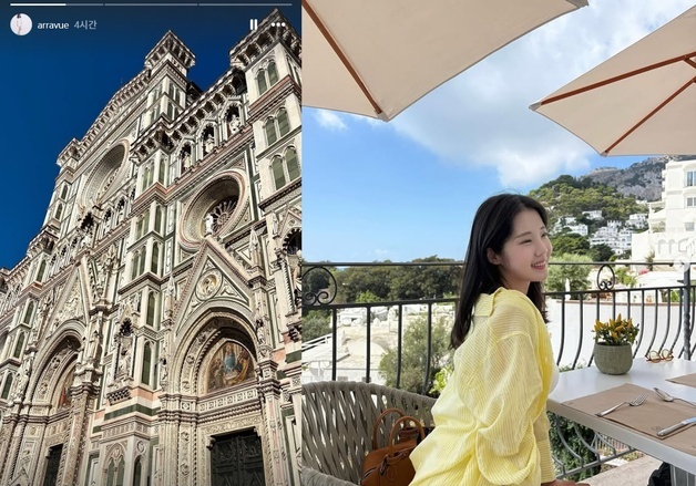 '남창희♥' 윤영경, 피렌체 두오모·파스타 인증샷 올리며 행복한 신혼여행