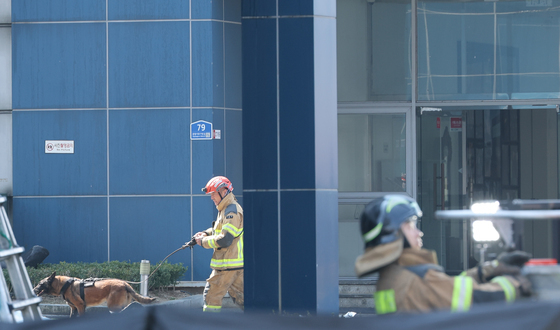 투입되는 구조견