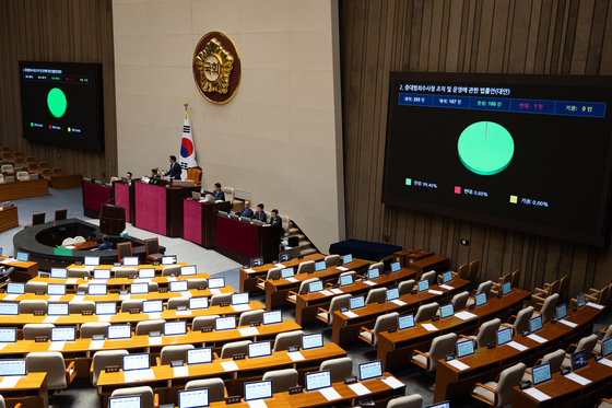 중수청법 본회의 통과