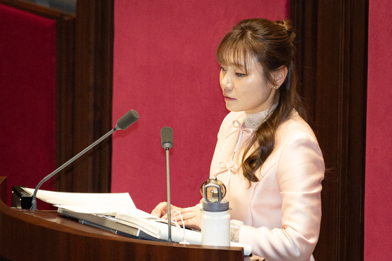 무제한토론하는 김예지 의원