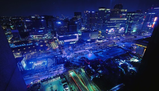 BTS 보랏빛 가득한 광화문광장