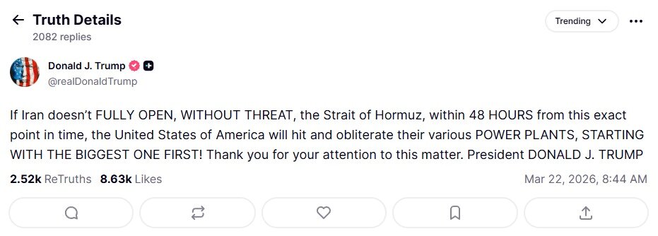 본문 이미지 - (출처=소셜미디어 트루스소셜)