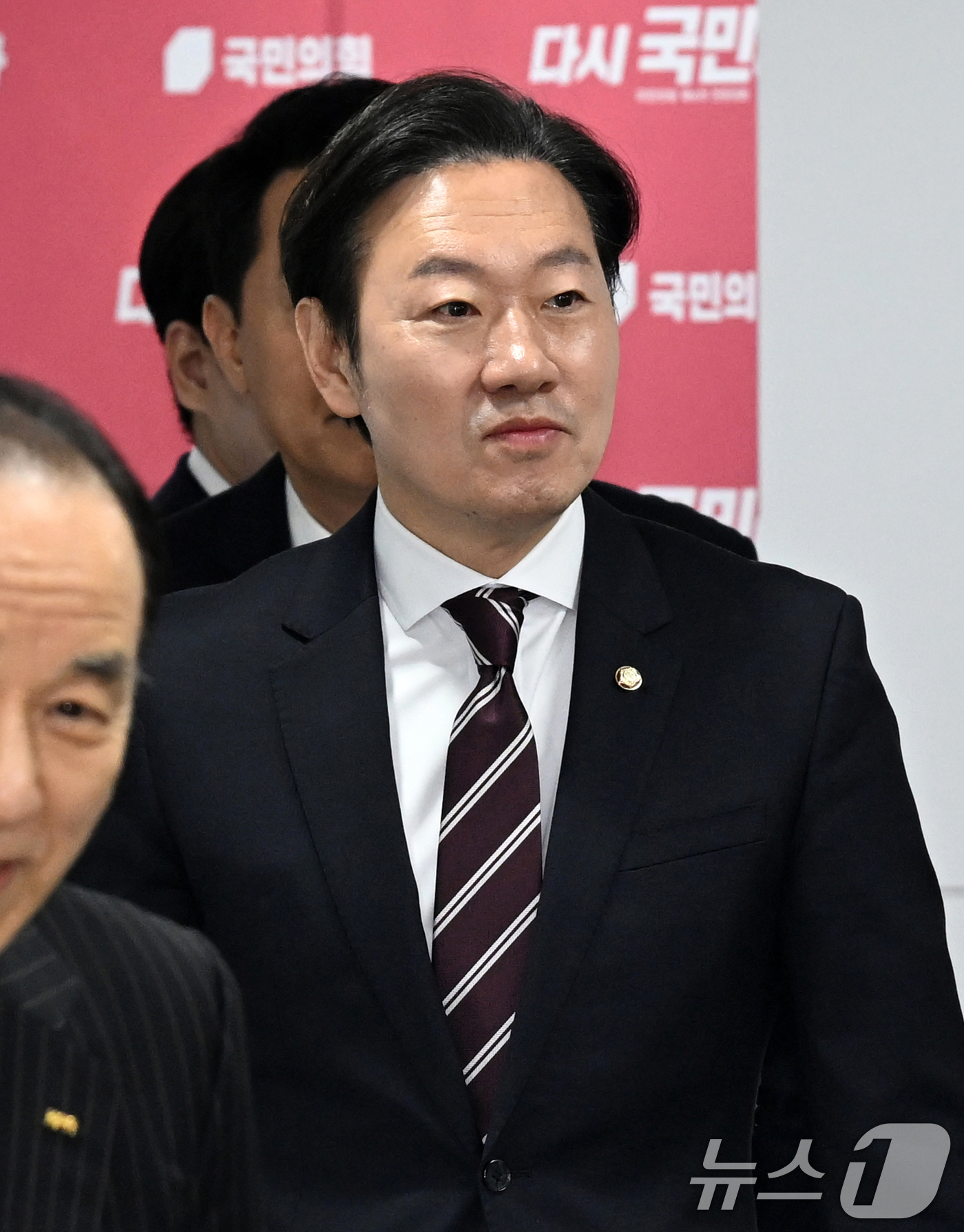 (서울=뉴스1) 이승배 기자 = 박수민 국민의힘 의원이 22일 오후 서울 여의도 국민의힘 중앙당사에서 열린 전국동시지방선거 서울특별시장 후보자 면접에 참석하고 있다. (공동취재) …