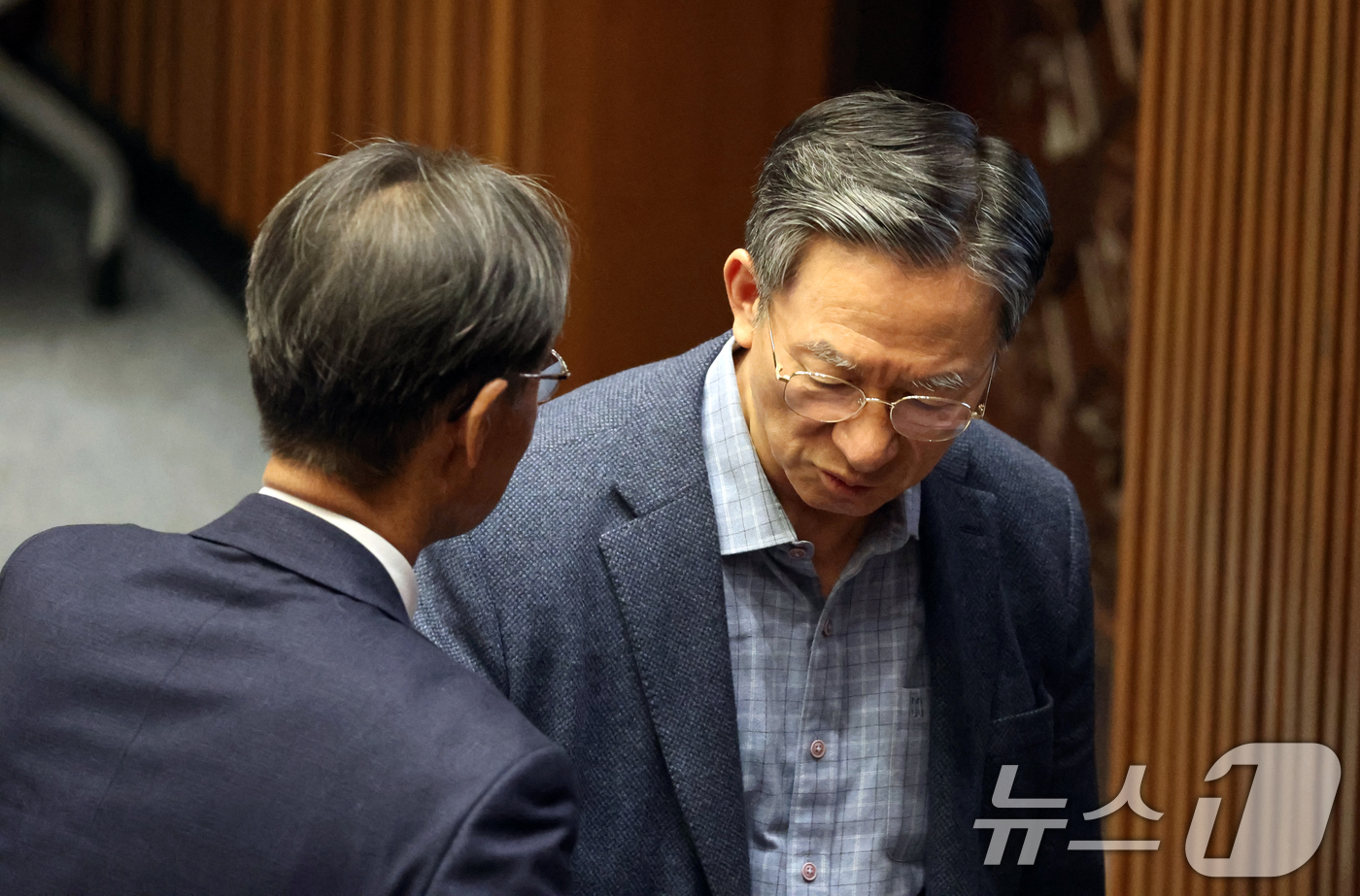 (서울=뉴스1) 이승배 기자 = 정성호 법무부 장관이 22일 서울 여의도 국회에서 열린 제433회 국회(임시회) 제2차 본회의에서 윤석열 정권 정치검찰 조작기소 의혹 사건 진상규명 …