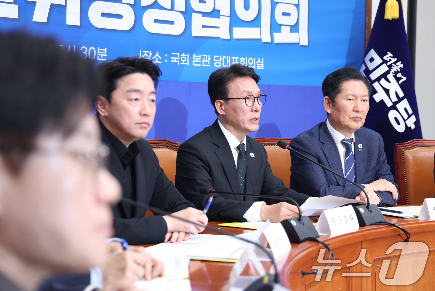 (서울=뉴스1) 이승배 기자 = 김민석 국무총리가 22일 오후 서울 여의도 국회에서 열린 '제7차 고위당정협의회'에서 모두발언을 하고 있다2026.3.22/뉴스1