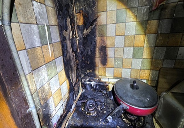 안성 신모산동 아파트서 화재…거주자 부상·주민 14명 대피