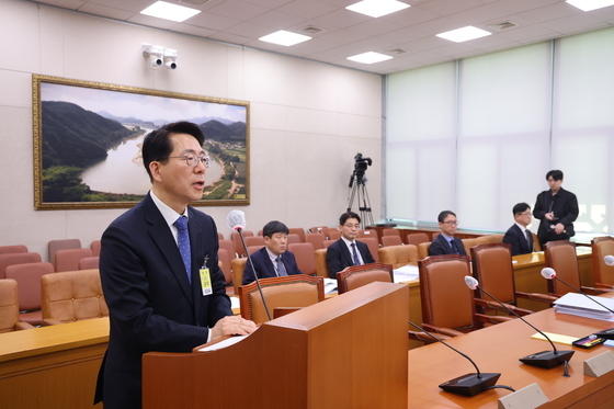 인사말하는 황종우 해수부 장관 후보자