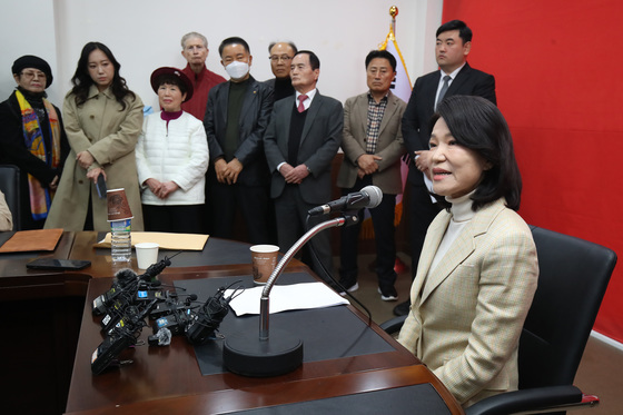 이진숙, 공천 컷오프 불복 기자회견