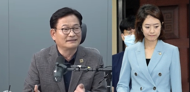 송영길 "친문, 이재명 낙선 바랐다"→ 고민정 "후배들이 남탓 배울까 겁나"