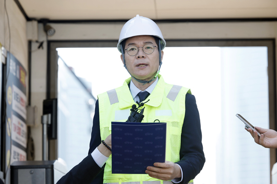 안전 공약 발표 나선 정원오 예비후보