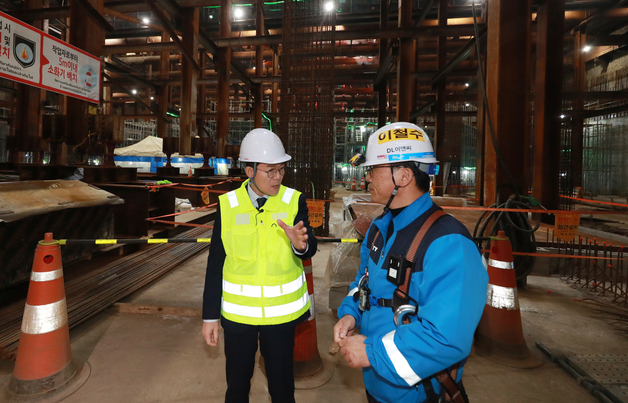 정원오 예비후보, 영동대로 복합개발 1공구 지하 현장 방문