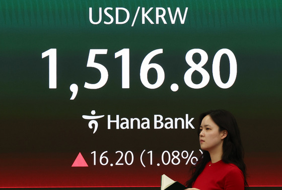 원·달러 환율 17년 만에 1510원 돌파