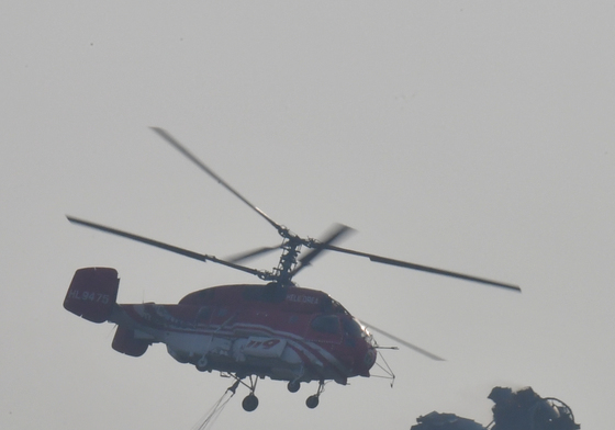 불에 탄 영덕 풍력발전기 타워