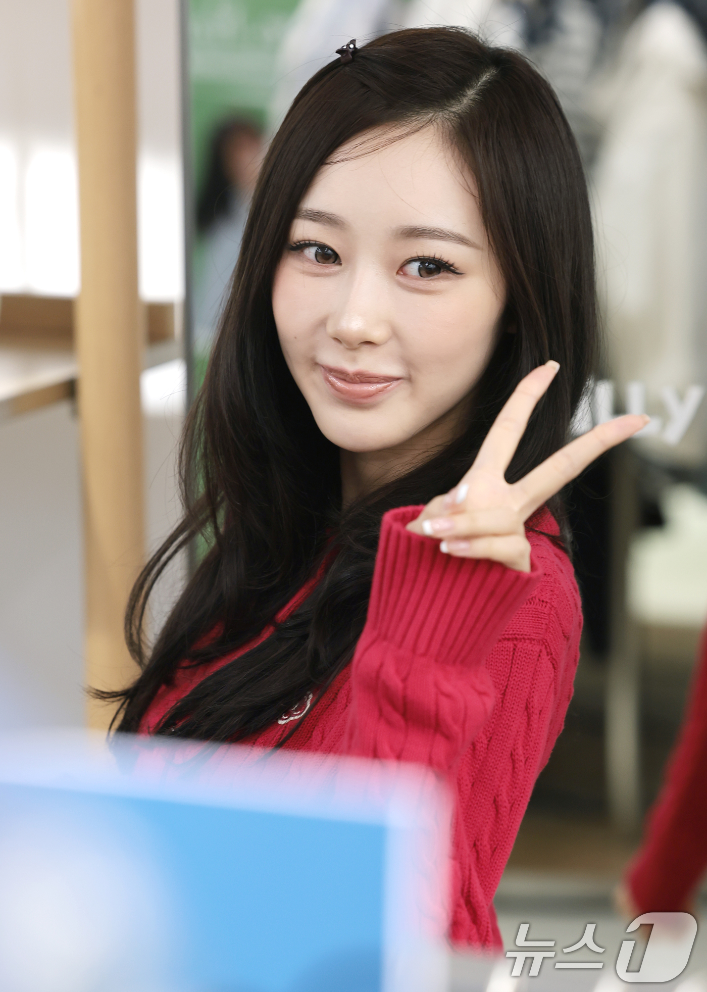 (서울=뉴스1) 권현진 기자 = 에스파 지젤이 24일 오전 서울 성동구 와키윌리 성수 플래그십 스토어에서 열린 오픈 기념 행사에 참석해 포즈를 취하고 있다. 2026.3.24/뉴스 …