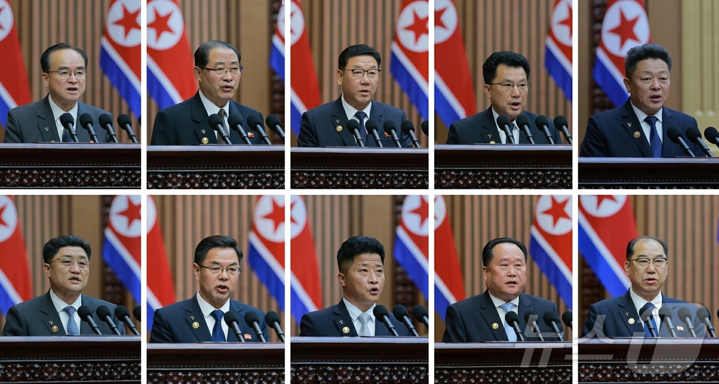 (평양 노동신문=뉴스1) = 북한 노동당 기관지 노동신문은 24일 "최고인민회의 제15기 제1차회의 2일 회의가 23일에 진행됐다"며 김정은 당 총비서의 시정연설 내용을 전했다. …