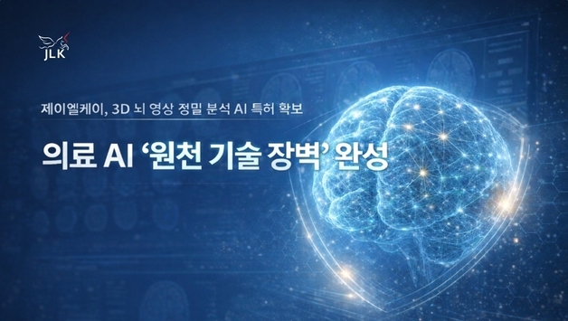 제이엘케이, 3차원 뇌 영상 분석 AI 기술 국내 특허 확보