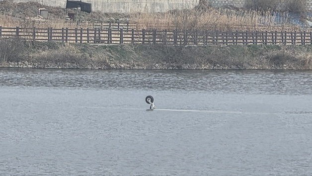 천안 산불 진화 헬기 저수지 추락…조종사 2명 경상(종합)